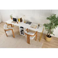 Skye Decor Skye Decor, Twin Study Desk - White,