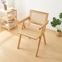 [en.casa] Stühle, Asikkala 79x50x50cm Bambus/Rattanoptik