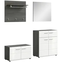 VCM ebuy24 Garderobenmöbel Salsa Weiß 175 x 37 cm