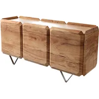 DeLife Sideboard Kiano 145 cm Akazie Natur 3 Türen