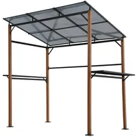 Sweeek - Grillüberdachung, Grillpavillon, 2 Seitentische,