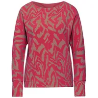 STREET ONE Damen A322597 Two-Tone Jaquard Shirt, Sugar Coral,
