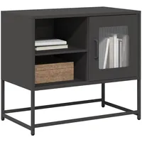 VidaXL TV-Schrank Schwarz 68x39x60,5 cm Stahl