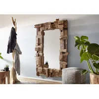 Massivmoebel24 Spiegel Teak 100x160 natur lackiert UNIKA #151 -