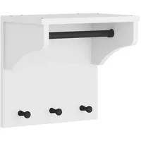 VidaXL Wandgarderobe Sandnes Weiß