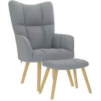 VidaXL Relaxsessel mit Hocker Stoff 69 x 95,5 x
