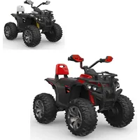 Moni Kinder Elektroquad Majestic QLS-3288 Buggy, Musikfunktion, Scheinwerfer rot