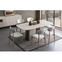 JV moebel Esstisch 204 x 76 x 104 cm