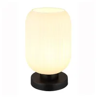 GLOBO Tischlampe Nachttischleuchte Leselampe Wohnzimmerlampe Glas Leseleuchte h 24