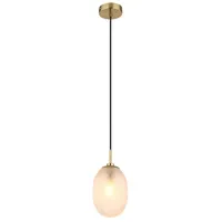 GLOBO Devin 0-flg. 40 cm rund Metall Textil gold
