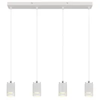 GLOBO KORBEN 0-flg. 120 cm rechteckig weiß chrom