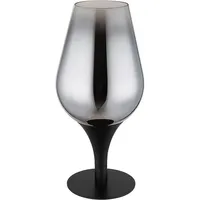 GLOBO lighting Tischleuchte Nachttischlampe Glas verchromt Wohnzimmerlampe H 31