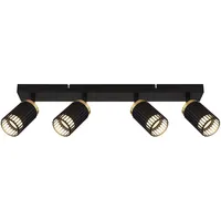 GLOBO Lighting - Deckenlampe Deckenleuchte Spotlampe verstellbar Wohnzimmerlampe schwarz
