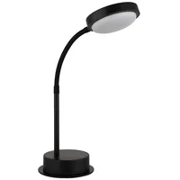 GLOBO Tischleuchte Beistelllampe Bürolampe LED Metall Schwarz Touch-Dimmer Flexospot