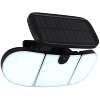 GLOBO Außenwandlampe Solarleuchte Außenstrahler beweglich LED Fassadenlampe schwarz