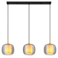 GLOBO LAMPIGNA 0-flg. 150 cm Rauchglas schwarz