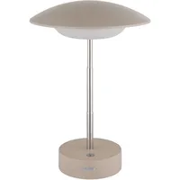 GLOBO Tischlampe Touchdimmer Leselampe LED Tischleuchte höhenverstellbar Nachttischlampe braun,