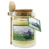 Florex Badesalz Bergkräuter im dekorativen Glas mit Holzlöffel 300