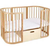 Waldin Schublade für 7in1 Babybett, Kinderbett, KEIN BETT, Naturfarbe