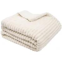 ZOLLNER Xxxl Kuscheldecke,, Weiß,