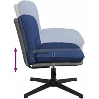 VidaXL Bürostuhl Drehbar Blau Stoff