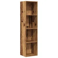 VidaXL Bücherregal/TV-Schrank Altholz-Optik 36x30x143 cm Holzwerkstoff