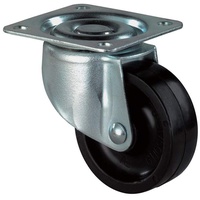 BS Rollen BS Lenkrolle D.40mm Trgf. 30kg m.Platte Ku.schwarz