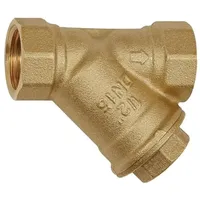Riegler Schmutzfänger, Messing blank, G 1 1/4, DN 32,