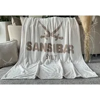 Sansibar Sylt Wohndecke Kuscheldecke Tagesdecke Sofadecke Microfaser 150x200 cm