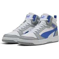 Puma Rebound V6 Sneaker, COOL MID Gray-Vivid Blue White,