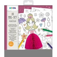 Heyda 3D-Mal-Set Prinzessin B/H 195 mm x 210 mm