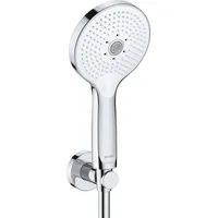 Duravit Brausehalterset 3jet Click, Weiß-Chrom Hochglanz,