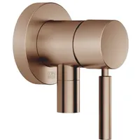 Dornbracht UP-Einhandbatterie mit Abdeckplatte mit integriertem Brauseanschluss, Bronze gebürstet