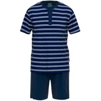 CECEBA Pyjama in Blau/Weiß | Gr.: 5XL