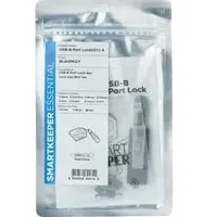 Smartkeeper BL04PKGY Schnittstellenblockierung Schnittstellenblockierung + Schlüssel USB Typ-B Grau