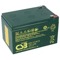CSB EVH12140F2 Blei Akku 12V 14Ah Zyklenfest Faston F2