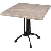 Garden Pleasure MORENA Bistrotisch hellbraun 80,0 x 80,0 x