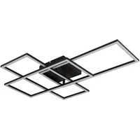 GLOBO Lighting Deckenleuchte Metall schwarz matt, LED - Weiß