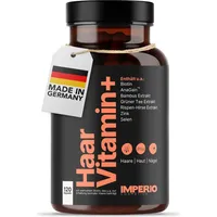 IMPERIO Haarvitamin+ Premium Haar Vitamine hochdosiert mit AnaGainTM, Biotin,