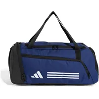 Adidas Essentials 3-Stripes Duffel Bag, Dark Blue/White, S