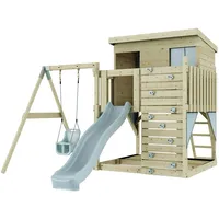 Polar play PolarPlay Spielturm Tjorven, mit Babyschaukel,