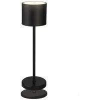 B.K.Licht Außen-Tischleuchte "BK_TL1608 Akku LED dimmbar, warmweiß, Schwarz