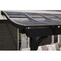 SKANHOLZ Terrassenüberdachung Verona 541 x 339 cm grau