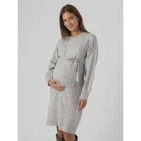 MAMA LICIOUS Mamalicious Newanne Maternity Langarmkleid - Light Grey
