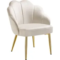 Tectake tectake® Cocktailsessel, gepolstert, mit Samtbezug, runde, pulverbeschichtete Stahlbeine,