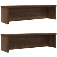 VidaXL Küchenregale Stapelbar 2 Stk. Braun Eichen-Optik 50x15x16 cm