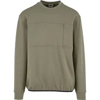 URBAN CLASSICS Scuba Zip Pocket Sweatshirt Pale Green XL