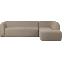 Woood Ecksofa »Sloping«, gepolstert mit gewebter Chenille, frei im