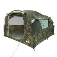 VidaXL Tunnel-Familienzelt 6 Personen Camouflage Wasserdicht