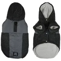 Dynamic24 Hundejacke Mantel Hund anthrazit Gr. M